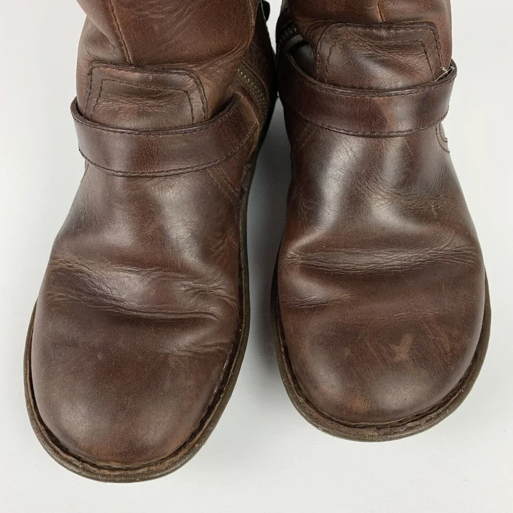 Ugg Brown Leather Knee-High Boots - Picture 8 of 16
